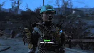 Fallout 4 mr gutsy saying "repeat will you comply"