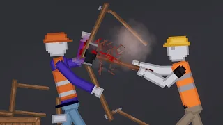 People Fight Each Other On Construction Zone In People Playground (12)