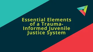 Essential Elements of a Trauma Informed Juvenile Justice System