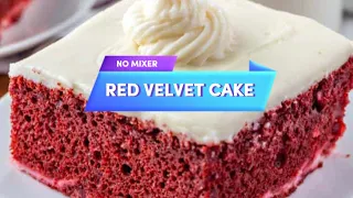 Easy Red Velvet Cake Recipe For Beginners |Without Mixer |Without Butter |Moist & Fluffy Red Velvet