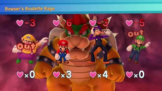 Mario Party 10 Bowser Party #44 Wario, Mario, Waluigi, Luigi Chaos Castle Master Difficulty