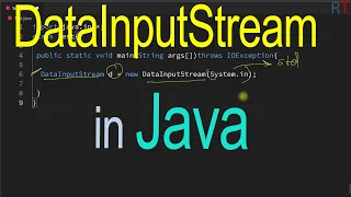 Java-56- DataInputStream Class in Java || User Input In Java