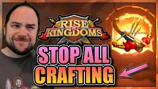 Stop Crafting Legendaries [massive equipment changes] Rise of Kingdoms