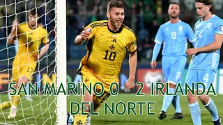 SAN MARINO 0 - 2 IRLANDA DEL NORTE: BUEN DEBUT DE O'NEILL