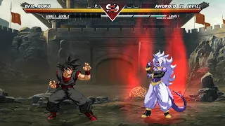 EVIL GOKU vs EVIL ANDROID 21 - Highest Level Awesome Fight!