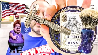 💈 American legend - adjustable razor Gillette FatBoy | How to shave | enjoy shaving routines