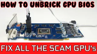 How To Unbrick GPU & MOTHERBOARD BIOS | CH341A Tutorial