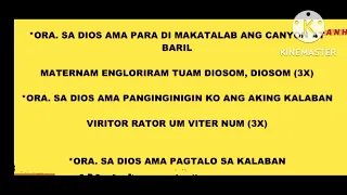 MATAAS NA ANTAS NG MGA ORASYON