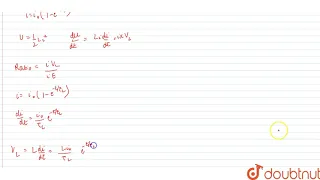 A coil of inductance `1 H` and resistance `10Omega` is connected to a resistanceless battery of ...