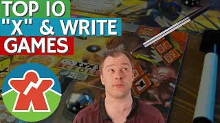 Top 10 "X" & Write Games - Roll & Write, Flip & Write, etc