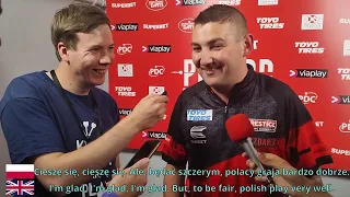 Poland Darts Masters 2023 - Nathan Aspinall w rozmowie z Tomaszem Pijanowskim