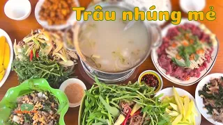 TRÂU NHÚNG MẺ và TRÂU XÀO LÁ CÁCH NƯỚC CỐT DỪA - Chuẩn vị món ngon miền Tây | Đặc sản miền sông nước