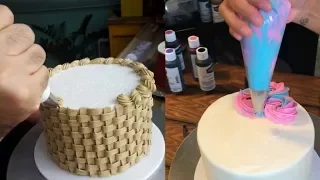 Идеи техники украшения тортов Как собрать и украсить торт