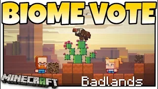 Minecraft - BIOME VOTE - MINECON LIVE ! VULTURES & NEW CACTUS = BADLANDS - MCPE / Bedrock / Java