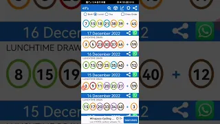 STRATEGY TO WIN UK 49 LUNCTINME DRAW 19 DECEMBER 2022, 4-5 NUMBERS