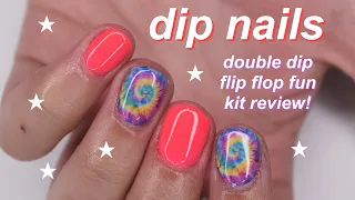 DOUBLE DIP flip flop fun DIP POWDER kit review!