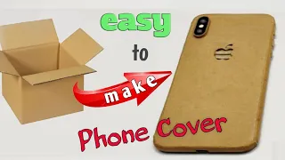 How to make mobile case with cardboard | Cardboard craft ideas | Amazing diy phone case life hacks!