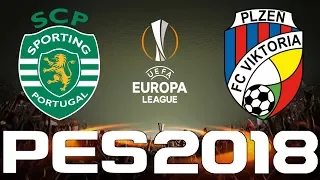 UEFA Europa League - PES 2018 - SPORTING CP vs VIKTORIA PLZEN