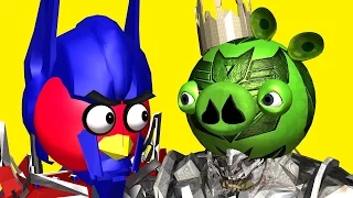 ANGRY BIRDS as TRANSFORMERS ♫ 3D animated  movie mashup pt.2  ☺ FunVideoTV - Style ;-))