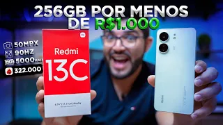 CHEGOU! Redmi 13c tem 256GB e custará menos de R$ 1.000! Novo sucesso da Xiaomi?