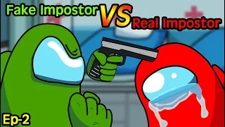 Among Us Real Impostor VS  Fake Impostor Animation Ep 2 | Among Us Daily Life Animation