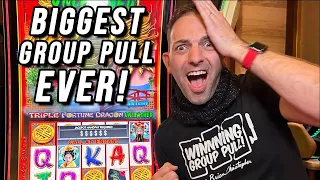NO WAY ➤➤➤ OUR BIGGEST GROUP SLOT PULL EVER ➤ Triple Fortune Dragon Unleashed