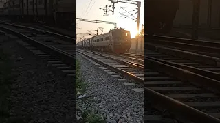 Departure of Old King WAP 4  with beautiful evening #travel