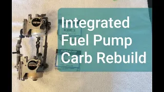 Integrated Fuel Pump Carb Rebuild Mercury Outboards