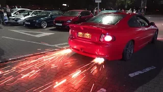 2step Vauxhall Monaro launch control FLAMES!