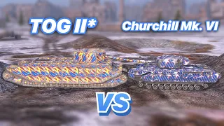 НА ЗАБИВ#61 | СОСИСКА против ЧЕРЧИЛЛЯ | TOG II* vs Churchill Mk.VI | WoT Blitz | Zlobina Liza