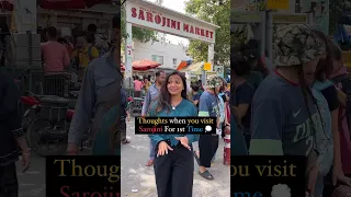 Thoughts In Sarojini Market 👗👘🛍️ #shorts #viral