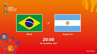 Brasil v Argentina | Copa do Mundo FIFA de Futsal de 2021 | Partida completa