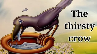 The thirsty crow | story of crow with english subtitle | Moral story for kids | Bedtime story.