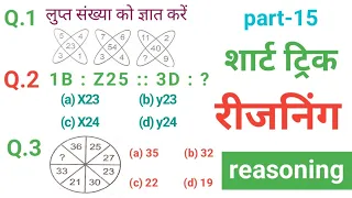 रीजनिंग प्रैक्टिस सेट पार्ट -15 | FOR -SSC CGL MTS CHSL CPO GD SBI ALP IBPS DFCCIL DRDO GROUP D NAVY