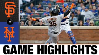 Giants vs. Mets Game Highlights (4/20/22) | MLB Highlights