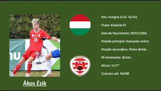 Ákos Ésik (Kisvárda | Hungary) footage vs Russia & Denmark U16s