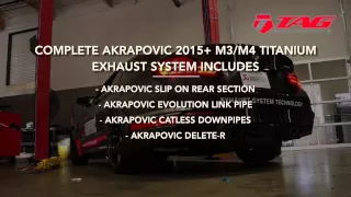 Akrapovic 2015+ BMW M4 & M3 Catless Downpipes with Evolution Titanium Exhaust | TAG Motorsports