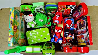 Latest GREEN vs RED Colour Toys🥰 Scooter, Stationery, Sword, Geometry, Bag, Car, Mask, Sharpener etc