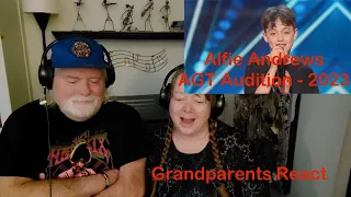 Alfie Andrew - Grandparents from Tennessee (USA) React to AGT audition - first time reaction