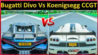 Forza Horizon 4 Drag Race: Bugatti Divo Vs Koenigsegg Ccgt