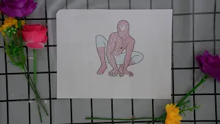 Complete the drawing of Spider-Man