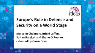 Europe’s Role in Defence and Security on a World Stage