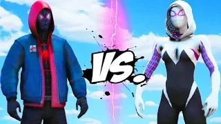 Spider-Man (Miles Morales) VS Spider-Woman (Gwen Stacy)