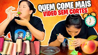 QUEM COME MAIS RÁPIDO GANHA! VÍDEO SEM CORTES | Blog das irmãs