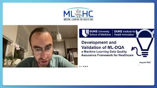 ID 121: Development and Validation of a Data Quality Assurance Framework for ML in Healthcare