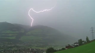 18.07.2017 Gutes Blitz- Gewitter über Mittersill (Oberpinzgau)