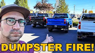 Dealers CAN'T SELL Overpriced TRUCKS! $100,000 Ford, RAM & Chevy? So STUPID!