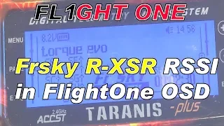 Display Frysky R-XSR RSSI In the OSD