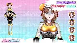 Interesting Anime Yellow Cyborg Costume Girl Vtuber Model for Streamers, New Vtuber