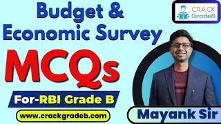 Union Budget & Economic Survey MCQs PART 1 for RBI Grade B